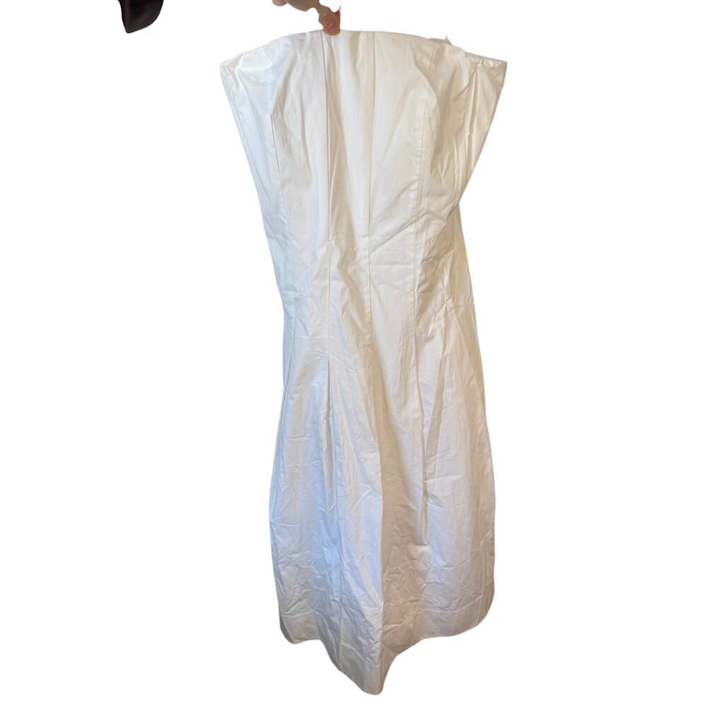 MARE MARE BY ANTHROPOLOGIE NWT Strapless Seamed A-Line Midi Dress Sz Small Bride - Picture 7 of 14